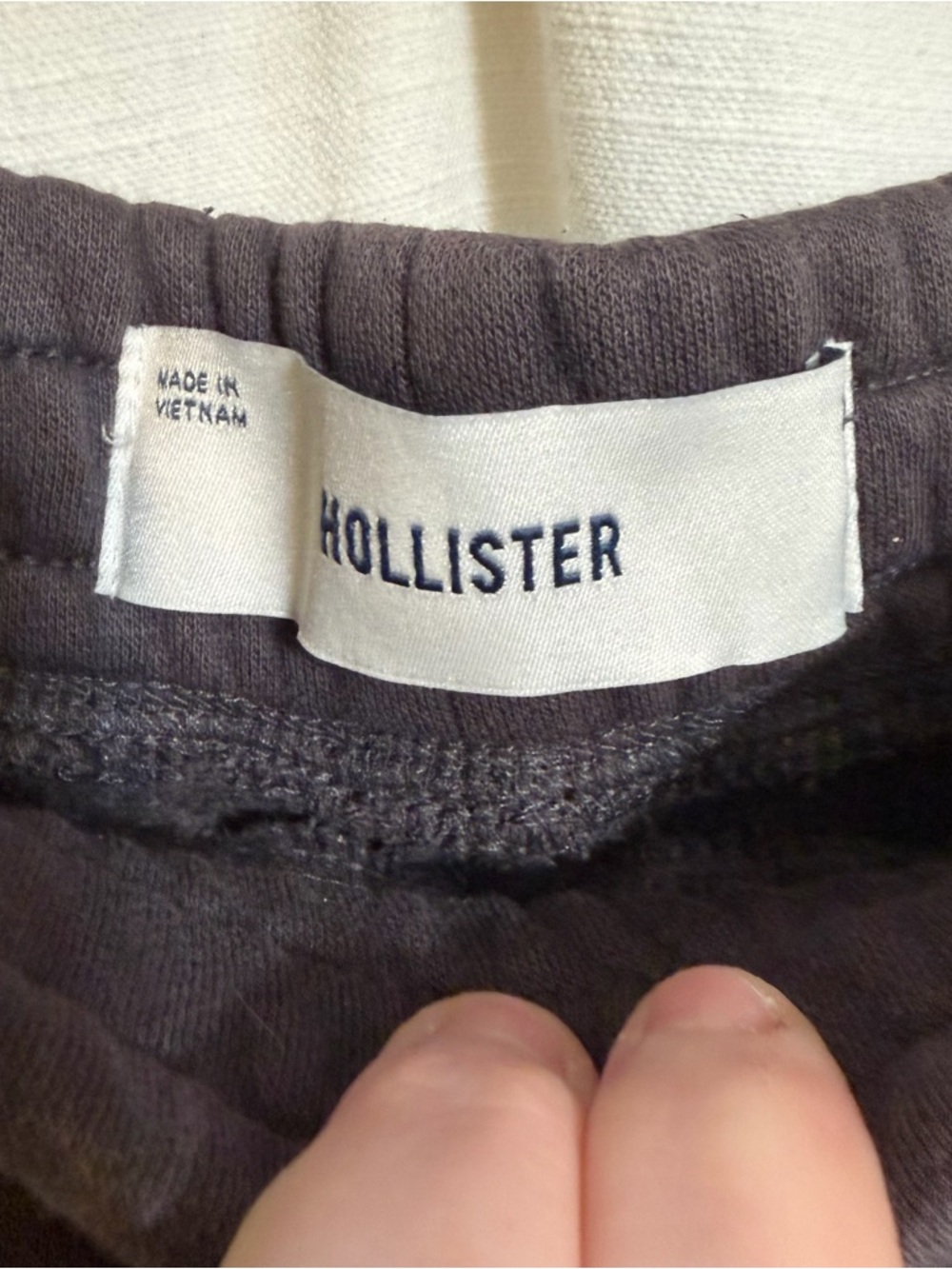 Hollister Feel Good Double Leg Embroidered Graphic Baggy Sweatpants Charcoal Med - Picture 5 of 6